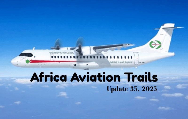 Africa Weekly Aviation Trails: Week 35, 2025.